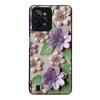 Θήκη Sonique 3D Flower Series για Realme C31 Βιολετί
