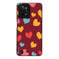 Θήκη Sonique Heart Series για Realme C31 Μπορντώ