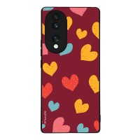 Θήκη Sonique Heart Series για Honor 70 5G Μπορντώ
