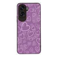 Θήκη Sonique Heart Series για Honor 90 Lite 5G Βιολετί