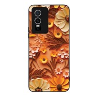 Θήκη Sonique 3D Flower Series για VIVO Y74s / VIVO Y76 5G Πορτοκαλί
