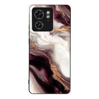 Θήκη Sonique Marble Series για Motorola Edge 40 5G Μπορντώ