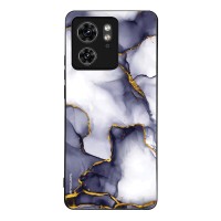 Θήκη Sonique Marble Series για Motorola Edge 40 5G Μωβ Γκρι