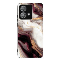 Θήκη Sonique Marble Series για Motorola Edge 40 Neo 5G Μπορντώ