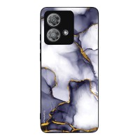 Θήκη Sonique Marble Series για Motorola Edge 40 Neo 5G Μωβ Γκρι