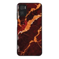 Θήκη Sonique Marble Series για Motorola Moto E22 4G Κόκκινο