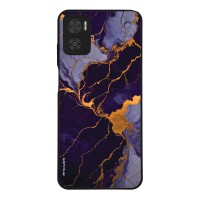Θήκη Sonique Marble Series για Motorola Moto E22 4G Μωβ