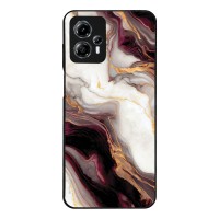 Θήκη Sonique Marble Series για Motorola Moto G13 4G / Moto G23 4G Μπορντώ