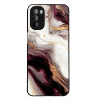 Θήκη Sonique Marble Series για Motorola Moto G31 4G / Moto G41 4G Μπορντώ