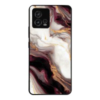 Θήκη Sonique Marble Series για Motorola Moto G72 Μπορντώ