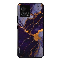 Θήκη Sonique Marble Series για Motorola Moto G72 Μωβ