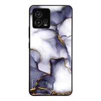 Θήκη Sonique Marble Series για Motorola Moto G72 Μωβ Γκρι