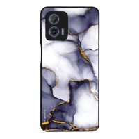 Θήκη Sonique Marble Series για Motorola Moto G73 5G Μωβ Γκρι