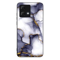 Θήκη Sonique Marble Series για Motorola Moto G84 5G Μωβ Γκρι