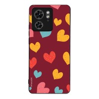 Θήκη Sonique Heart Series για Motorola Edge 40 5G Μπορντώ
