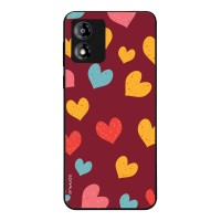 Θήκη Sonique Heart Series για Motorola Moto E13 4G Μπορντώ