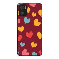 Θήκη Sonique Heart Series για Motorola Moto E22 4G Μπορντώ