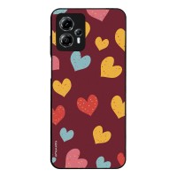 Θήκη Sonique Heart Series για Motorola Moto G13 4G / Moto G23 4G Μπορντώ