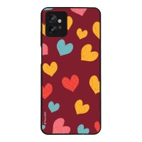 Θήκη Sonique Heart Series για Motorola Moto G32 Μπορντώ