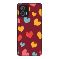 Θήκη Sonique Heart Series για Motorola Moto G73 5G Μπορντώ