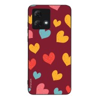 Θήκη Sonique Heart Series για Motorola Moto G84 5G Μπορντώ