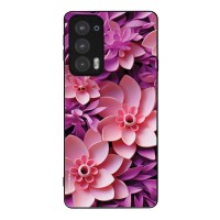 Θήκη Sonique 3D Flower Series για Motorola Edge 20 5G Ροζ