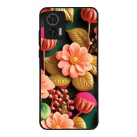 Θήκη Sonique 3D Flower Series για Motorola Edge 30 Neo 5G Σομόν