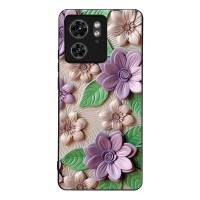 Θήκη Sonique 3D Flower Series για Motorola Edge 40 5G Βιολετί