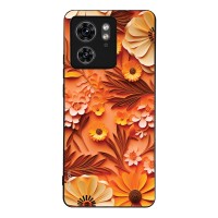 Θήκη Sonique 3D Flower Series για Motorola Edge 40 5G Πορτοκαλί