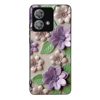 Θήκη Sonique 3D Flower Series για Motorola Edge 40 Neo 5G Βιολετί