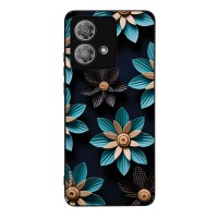 Θήκη Sonique 3D Flower Series για Motorola Edge 40 Neo 5G Γαλάζιο