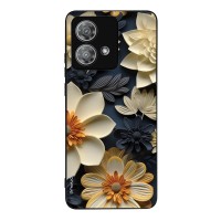 Θήκη Sonique 3D Flower Series για Motorola Edge 40 Neo 5G Εκρού