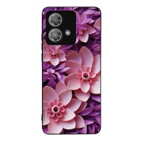 Θήκη Sonique 3D Flower Series για Motorola Edge 40 Neo 5G Ροζ