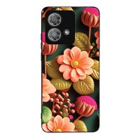 Θήκη Sonique 3D Flower Series για Motorola Edge 40 Neo 5G Σομόν