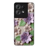 Θήκη Sonique 3D Flower Series για Motorola Edge 50 Pro 5G Βιολετί
