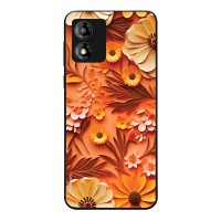 Θήκη Sonique 3D Flower Series για Motorola Moto E13 4G Πορτοκαλί