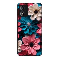 Θήκη Sonique 3D Flower Series για Motorola Moto E13 4G Ροζ 01