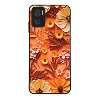 Θήκη Sonique 3D Flower Series για Motorola Moto E22 4G Πορτοκαλί