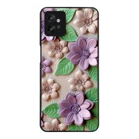 Θήκη Sonique 3D Flower Series για Motorola Moto G32 Βιολετί
