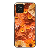 Θήκη Sonique 3D Flower Series για Motorola Moto G32 Πορτοκαλί