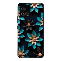 Θήκη Sonique 3D Flower Series για Motorola Moto G72 Γαλάζιο