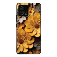 Θήκη Sonique 3D Flower Series για Motorola Moto G72 Κίτρινο