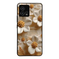 Θήκη Sonique 3D Flower Series για Motorola Moto G72 Λευκό