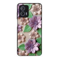Θήκη Sonique 3D Flower Series για Motorola Moto G73 5G Βιολετί