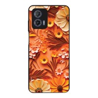 Θήκη Sonique 3D Flower Series για Motorola Moto G73 5G Πορτοκαλί