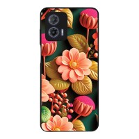 Θήκη Sonique 3D Flower Series για Motorola Moto G73 5G Σομόν