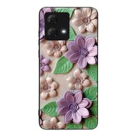Θήκη Sonique 3D Flower Series για Motorola Moto G84 5G Βιολετί