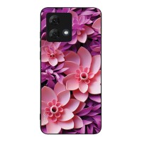Θήκη Sonique 3D Flower Series για Motorola Moto G84 5G Ροζ