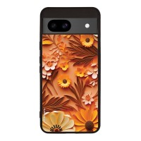 Θήκη Sonique 3D Flower Series για Google Pixel 8a 5G Πορτοκαλί