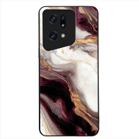 Θήκη Sonique Marble Series για Oppo Find X5 Pro 5G Μπορντώ
